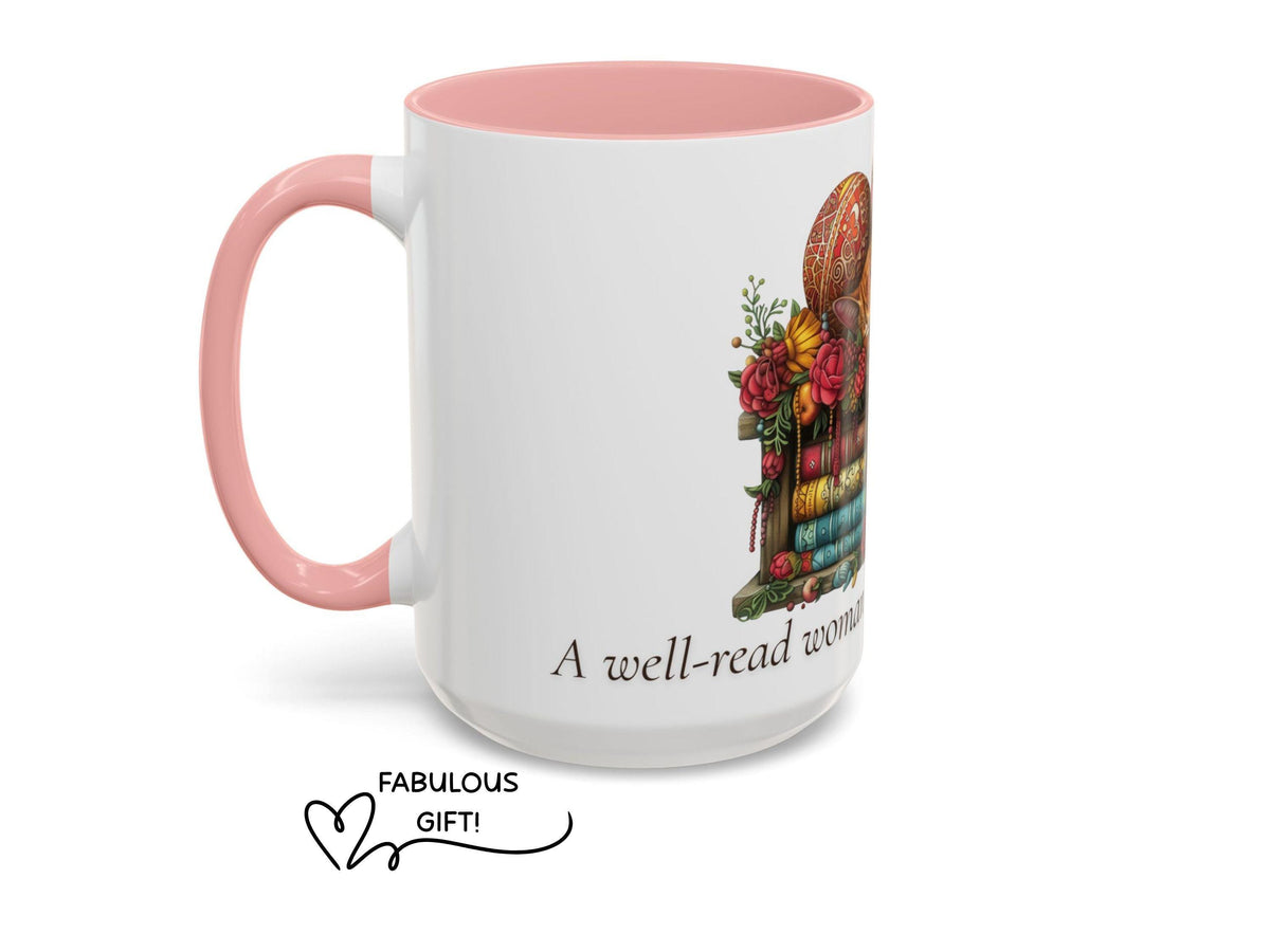 Book Lover Mug, Ginger Cat, Cozy Literary Gift
