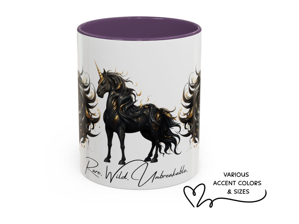 Dark Fantasy Unicorn Coffee Mug, Gothic Magical Gift