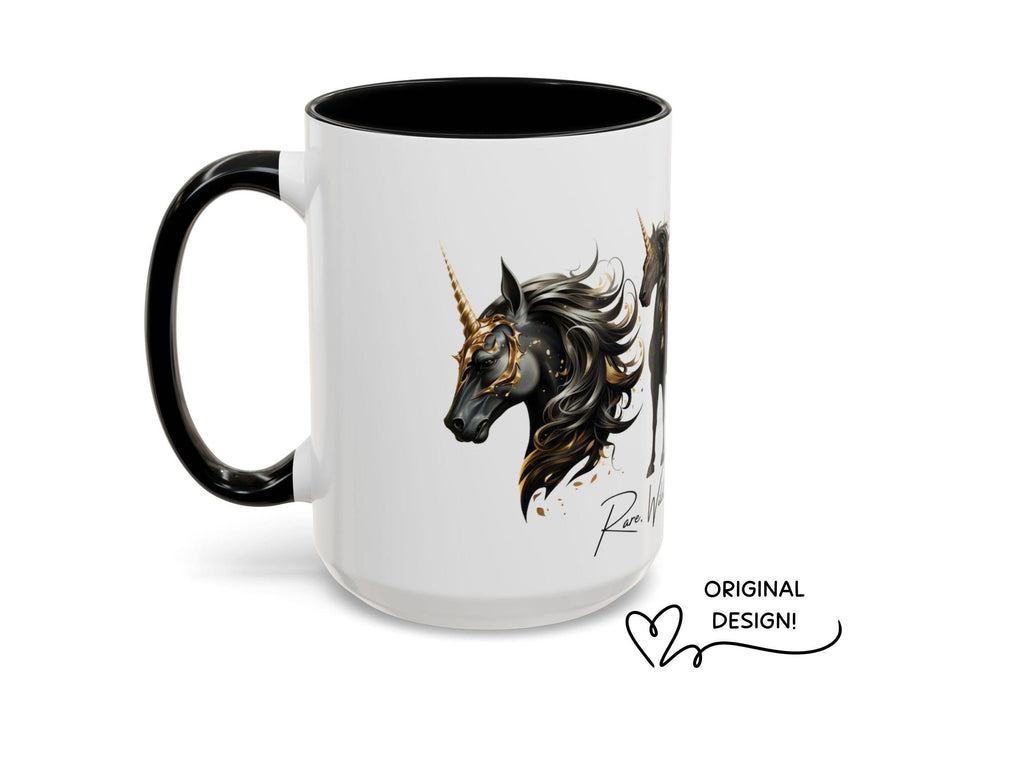 Dark Fantasy Unicorn Coffee Mug, Gothic Magical Gift