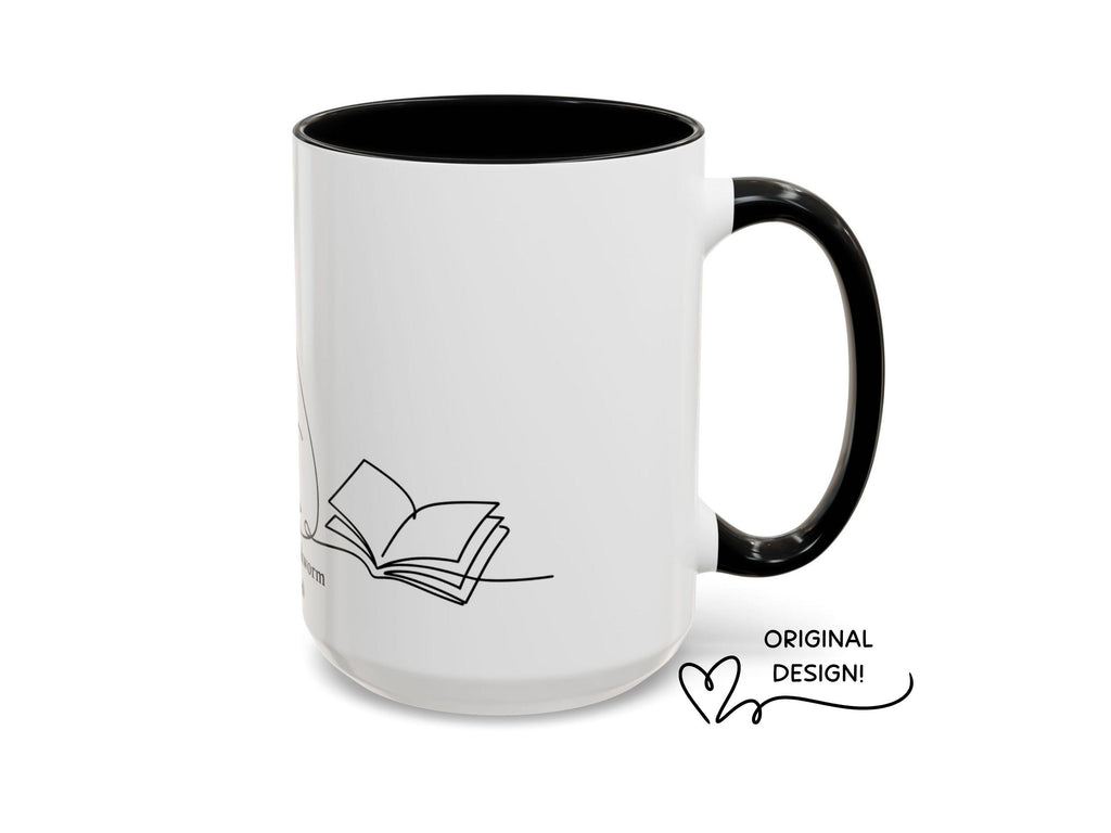 Dog Mom Bookworm Mug, Professional Reader Coffee Cup, Cozy Reading Gift
