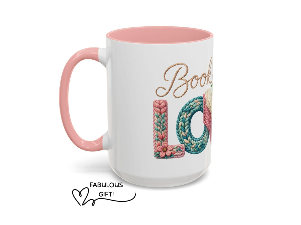 Knitting Book Lover Mug, Reader Gift for Knitters