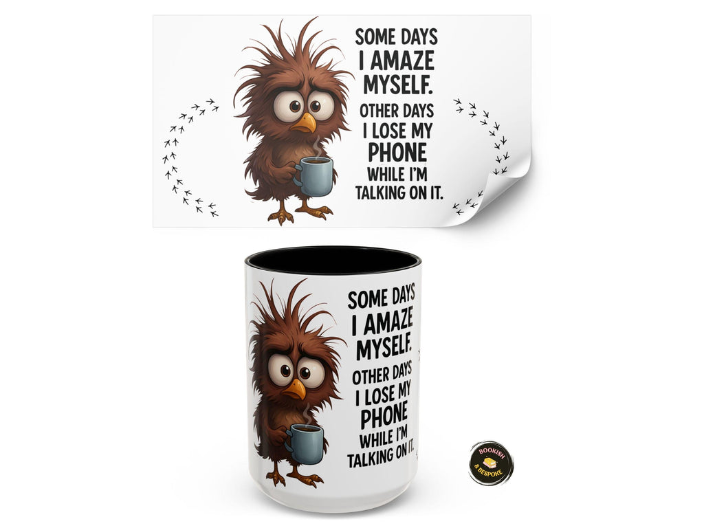 Funny Owl Mug, Wrapped Sarcastic Quote Design, Coffee Lover Humor Cup Gift