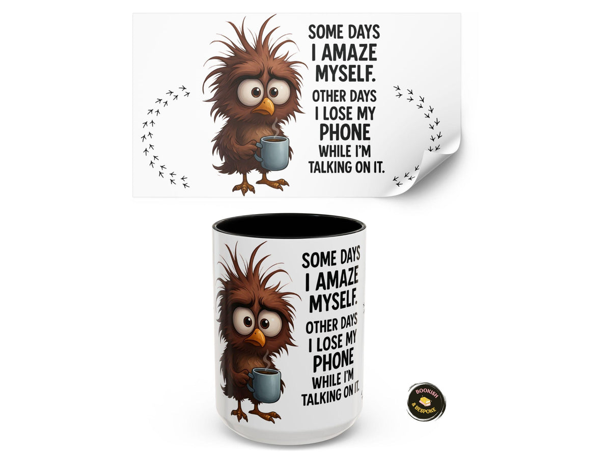 Funny Owl Mug, Wrapped Sarcastic Quote Design, Coffee Lover Humor Cup Gift