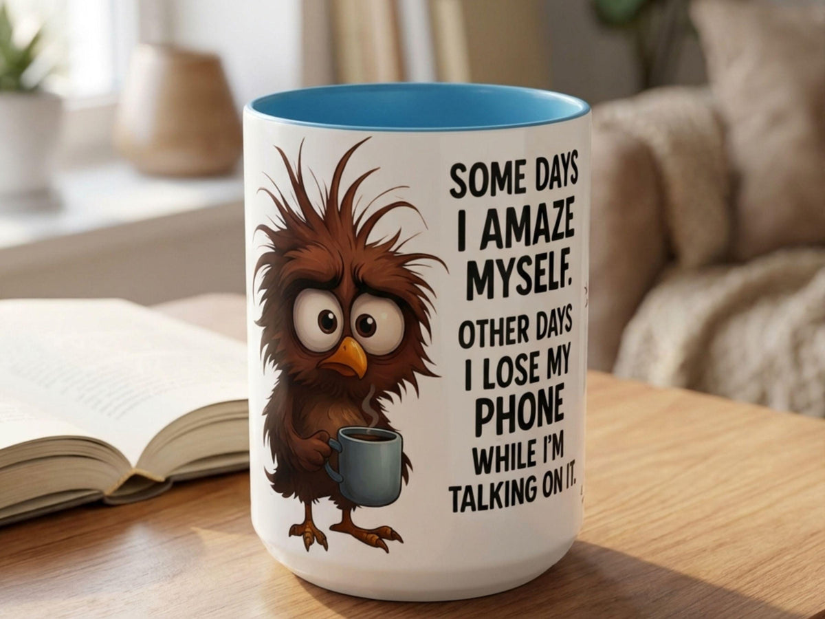 Funny Owl Mug, Wrapped Sarcastic Quote Design, Coffee Lover Humor Cup Gift