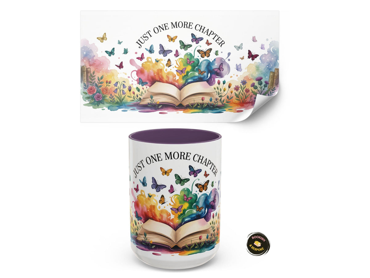 Just One More Chapter Mug, Book Lover Gift, Reader Coffee Cup