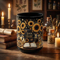 Book Babe Sunflower Mug, Dark Academia Gift, Book Lover Coffee Cup