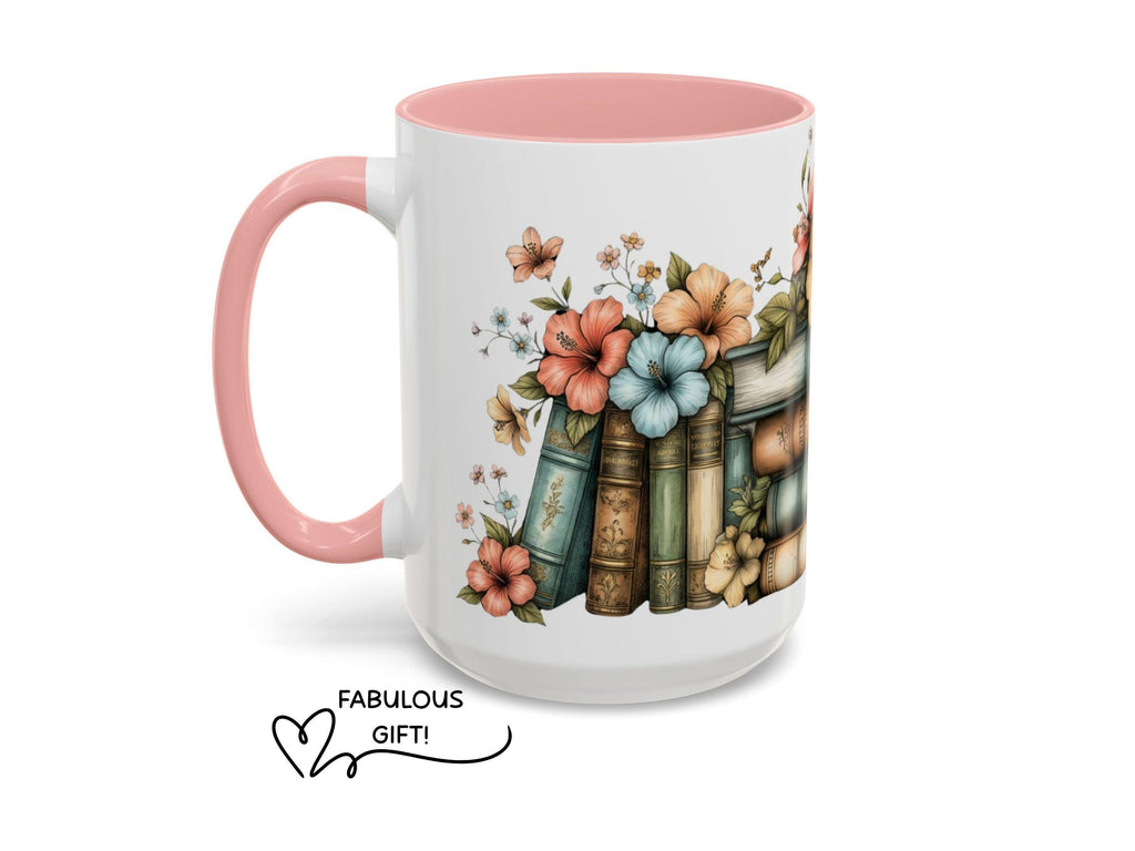 Floral Book Mug Gift, Cozy Reader Cup, Mother’s Day Gift for Mom