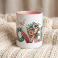 Knitting Book Lover Mug, Reader Gift for Knitters