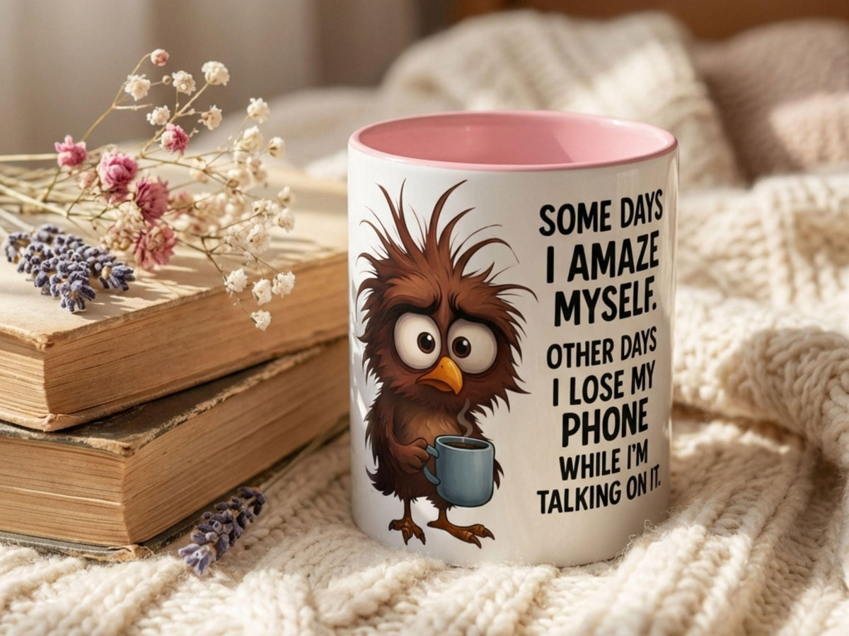 Funny Owl Mug, Wrapped Sarcastic Quote Design, Coffee Lover Humor Cup Gift