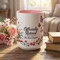 Retirement Gift for Women, Officially Retired Mug, Next Chapter Coffee Cup
