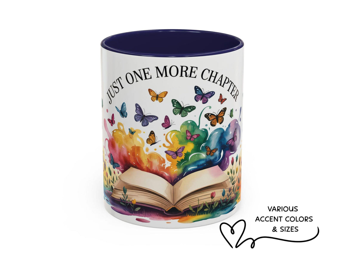 Just One More Chapter Mug, Book Lover Gift, Reader Coffee Cup