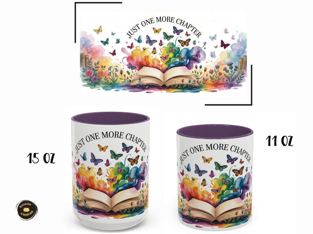 Just One More Chapter Mug, Book Lover Gift, Reader Coffee Cup