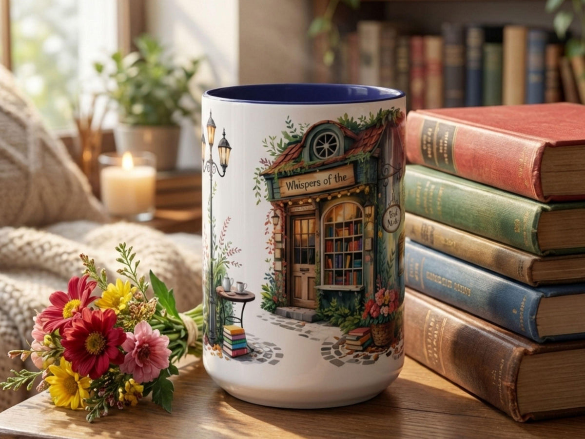 Cozy Book Nook Mug, Bookstore Lover Gift, Reading Coffee Cup, Bibliophile Mug, Library Aesthetic Mug, Book Lover Gift, Reader Coffee Mug