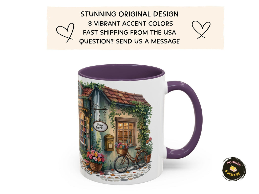 Cozy Book Nook Mug, Bookstore Lover Gift, Reading Coffee Cup, Bibliophile Mug, Library Aesthetic Mug, Book Lover Gift, Reader Coffee Mug