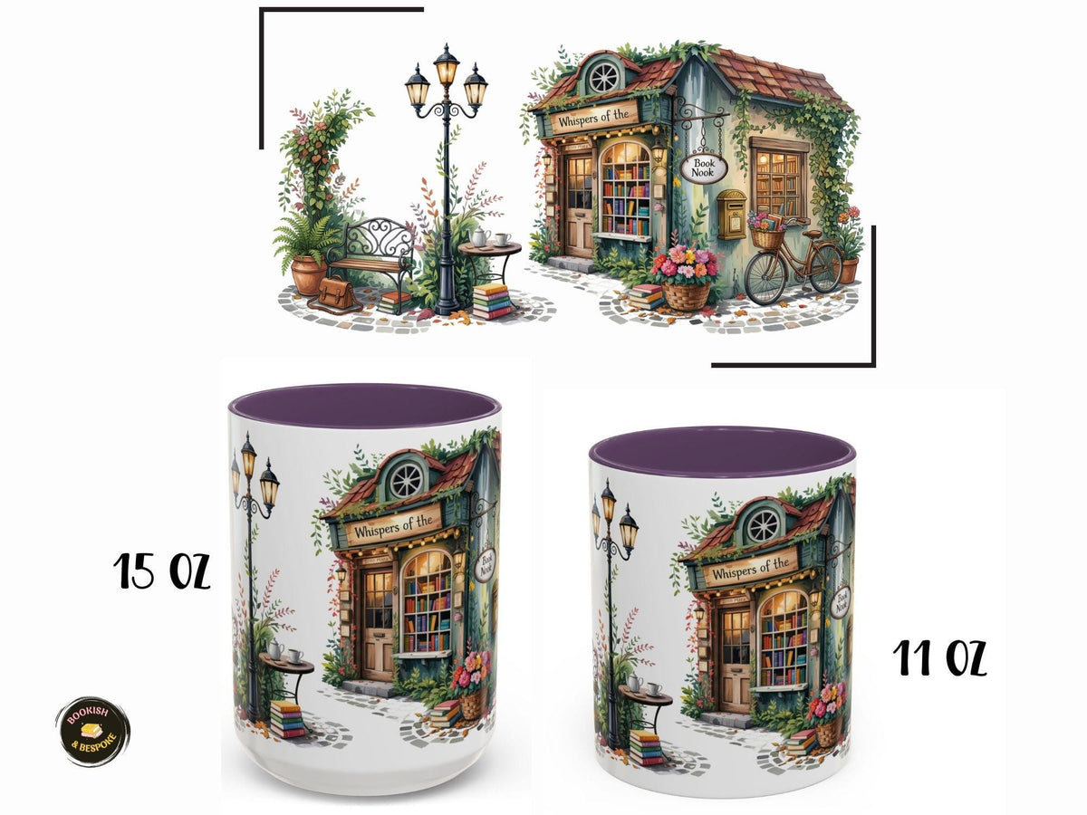 Cozy Book Nook Mug, Bookstore Lover Gift, Reading Coffee Cup, Bibliophile Mug, Library Aesthetic Mug, Book Lover Gift, Reader Coffee Mug