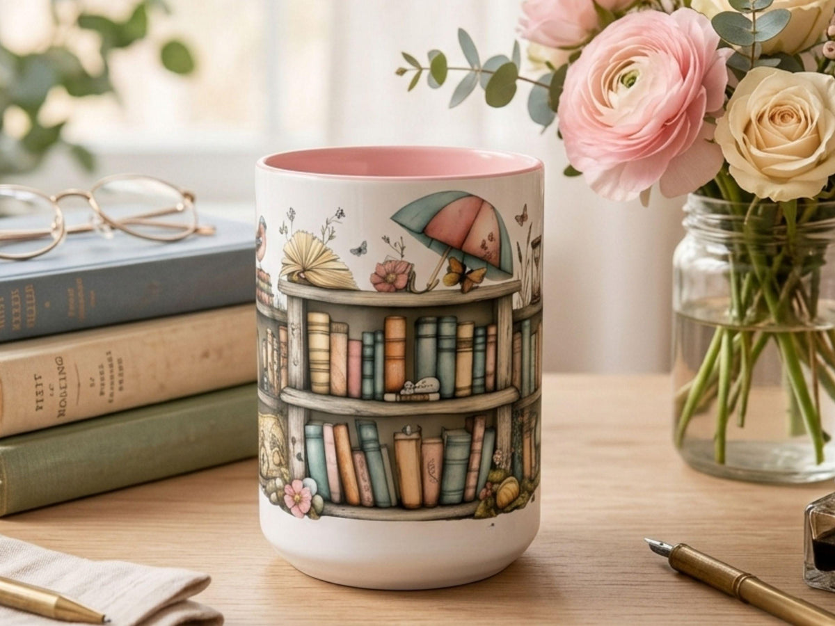 Book Lover Mug Gift, Cozy Reading Cup, Mother’s Day Gift for Mom