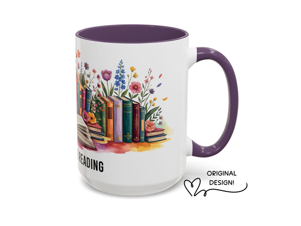 I'd Rather Be Reading Mug, Book Lover Gift, Cozy Reader Coffee Mug