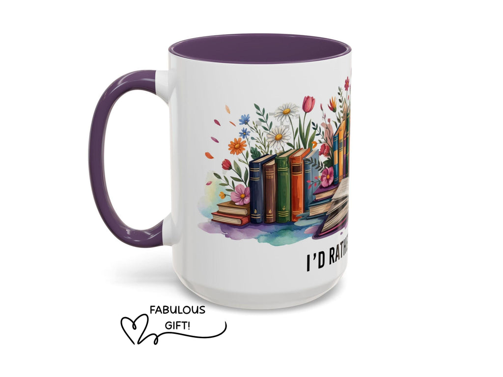 I'd Rather Be Reading Mug, Book Lover Gift, Cozy Reader Coffee Mug