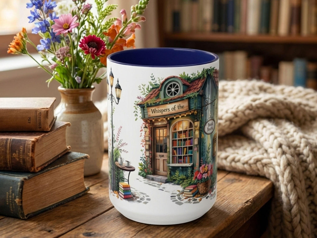 Cozy Book Nook Mug, Bookstore Lover Gift, Reading Coffee Cup, Bibliophile Mug, Library Aesthetic Mug, Book Lover Gift, Reader Coffee Mug