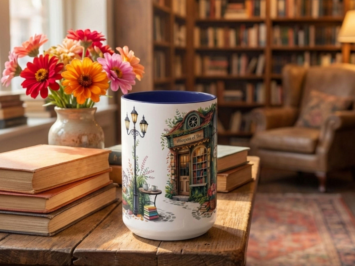 Cozy Book Nook Mug, Bookstore Lover Gift, Reading Coffee Cup, Bibliophile Mug, Library Aesthetic Mug, Book Lover Gift, Reader Coffee Mug