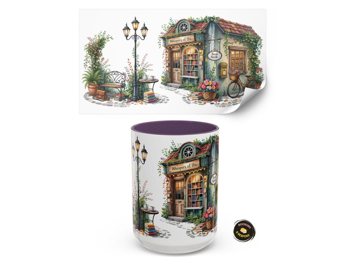 Cozy Book Nook Mug, Bookstore Lover Gift, Reading Coffee Cup, Bibliophile Mug, Library Aesthetic Mug, Book Lover Gift, Reader Coffee Mug