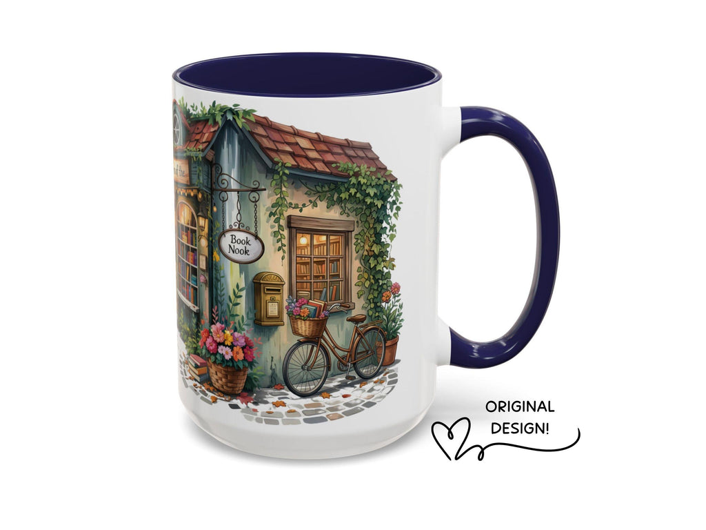 Cozy Book Nook Mug, Bookstore Lover Gift, Reading Coffee Cup, Bibliophile Mug, Library Aesthetic Mug, Book Lover Gift, Reader Coffee Mug