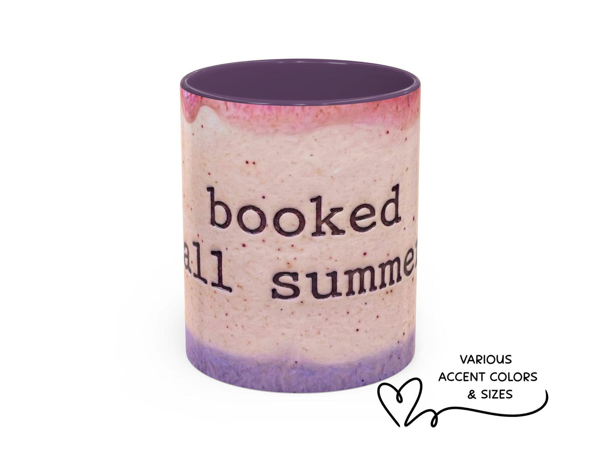 Booked All Summer Mug, Book Lover Gift, Cozy Reading Cup, Summer Reader Gift