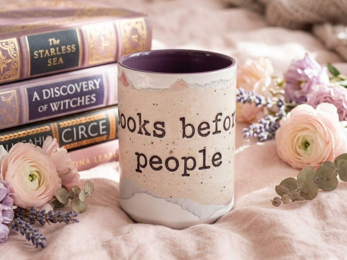 Books Before People Mug, Funny Book Lover Mug, Reader Gift