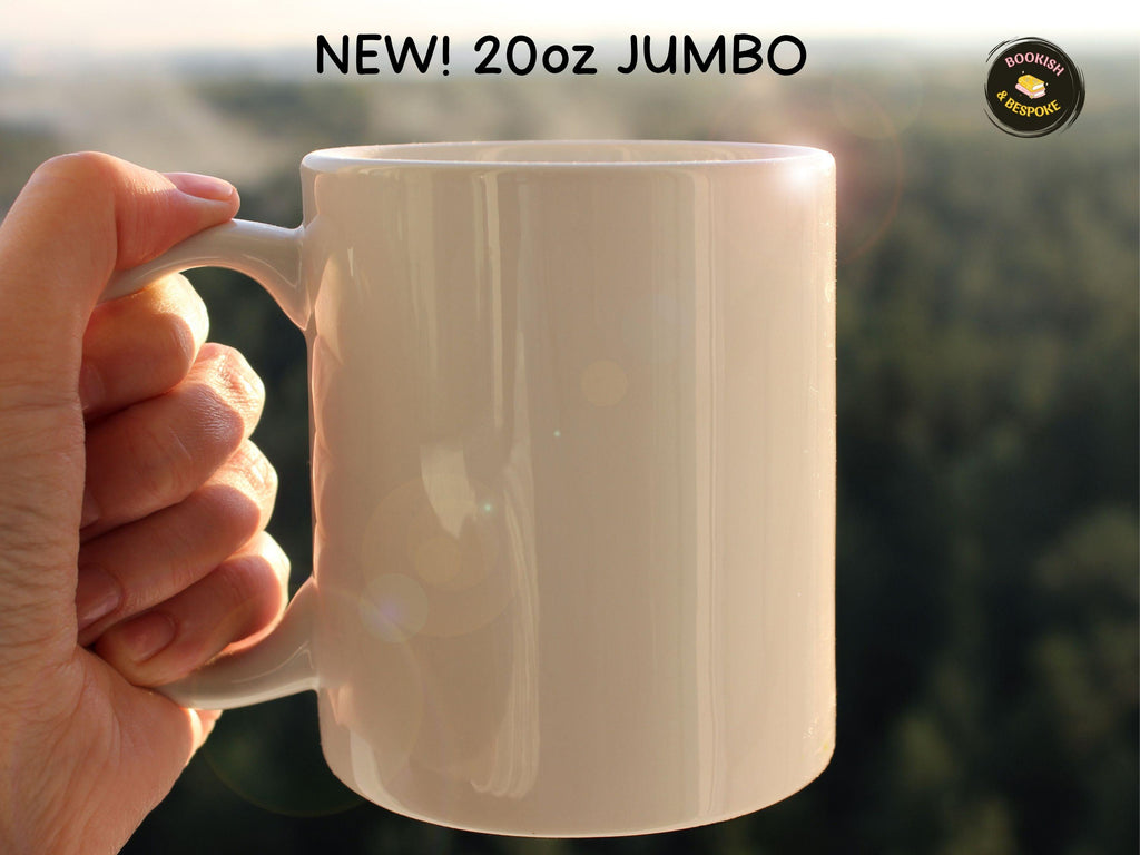 Grumpy Highland Cow Mug, Funny Book Lover Gift