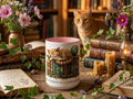 Book Lover Cat Reader Gift, A Well-Read Woman Is a Dangerous Creature Mug