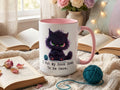 Grumpy Black Cat Coffee Mug, Book Lover Gift