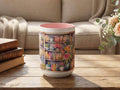 Bookshelf Mug Gift for Book Lover, Floral Cozy Reader Cup