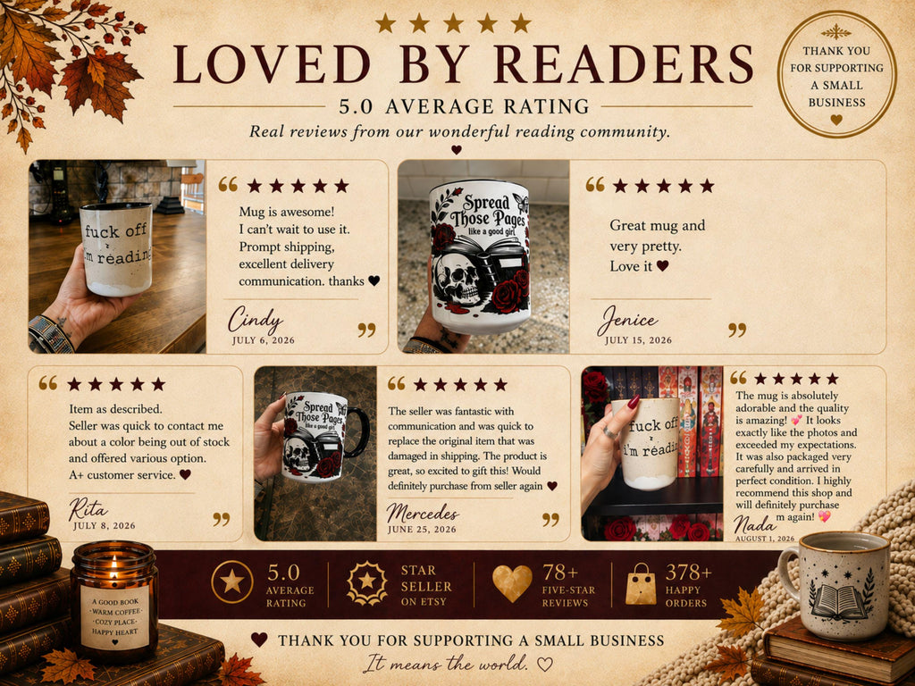 Book Lover Mug Gift, Cozy Reading Cup, Mother’s Day Gift for Mom